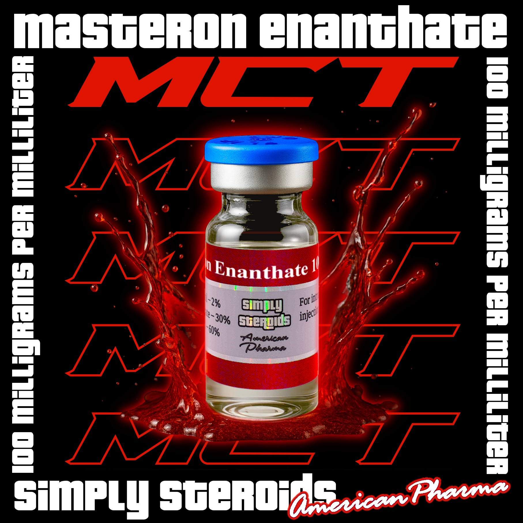 MCT – Masteron Enanthate 100mg/ml – 10ml Vial – (USA & UK)
