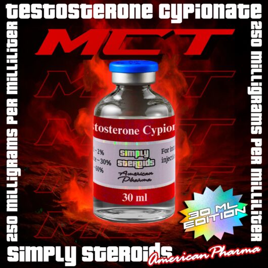 MCT – Testosterone Cypionate 250mg/ml – 30ml Vial