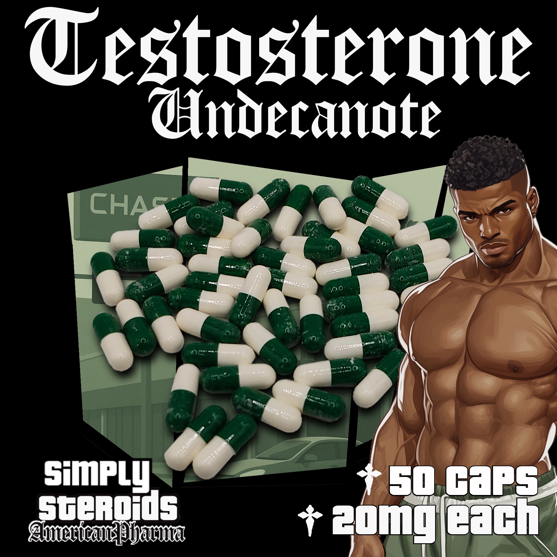 Testosterone Undecanoate (Oral Test) 20mg x 50 Capsules